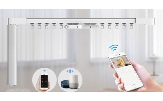 Система рельсового пути занавеса оптового мотора Tuya Wifi потолка фабрики алюминиевого сверхмощного автоматическая умная электрическая