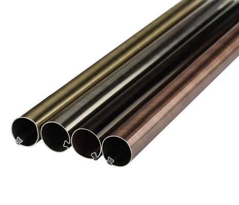 трубы занавеса 28mm цвет штанги Extendable серебряный для домашнего окна