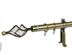 трубы занавеса 28mm цвет штанги Extendable серебряный для домашнего окна