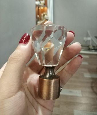 Фабрики аксессуары штанги занавеса металла сразу оптом 16/19mm 28mm кристаллические