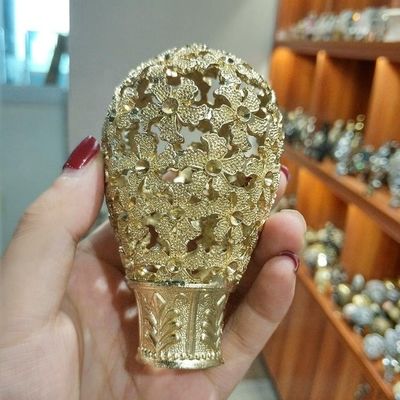 оптовые аксессуары штанги занавеса шпиля крышек конца металла цвета золота цены штанги занавеса