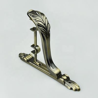 Оптовый роскошный кронштейн штанги занавеса алюминия 28/19mm металла аксессуаров штанги занавеса регулируемый двойной