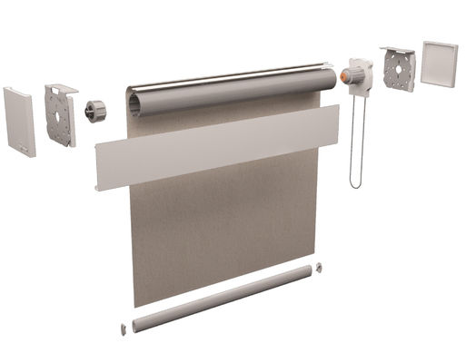 Стиль зебры двойного слоя шторок окна ночи дня умный с умным контролем